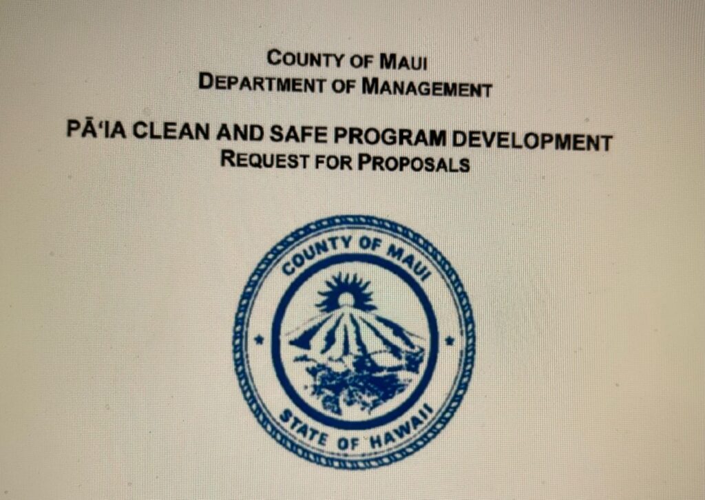$350,000 Yearlong Paia ‘Clean and Safe’ Contract Mostly Unspent After 10 Months